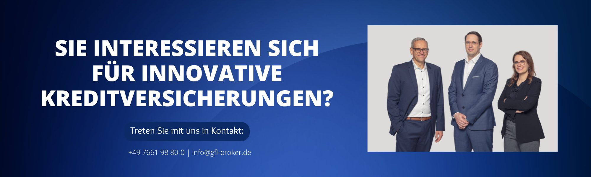 Sie interessieren sich für innovative Kreditversicherungen?